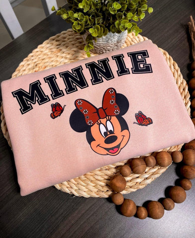 Mouse Capulineado/ Peach Sweatshirt
