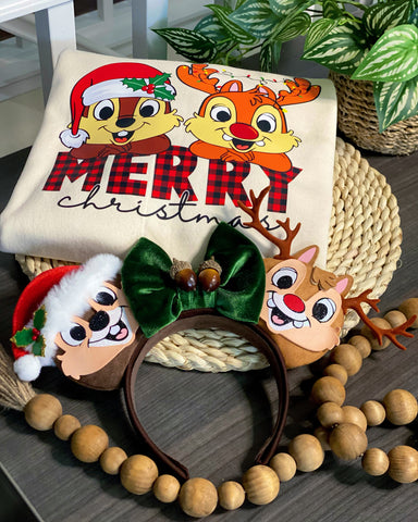 Chip N Dale Xmas/ Ears