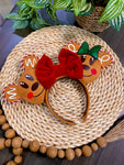 Gingerbread Mouse Red Bow/ Ears