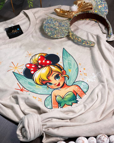 Tinkerbell Minnie Bow / T Shirt