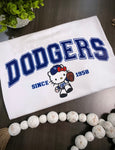 Dodger Kitty / White Shirt