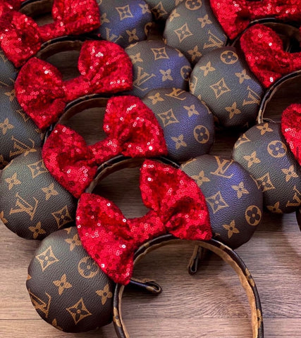 Luv W Red Bow/ Ears