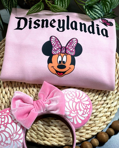Mouse Talavera / Disneylandia Pink Sweatshirt