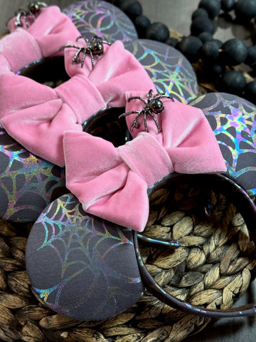 Girly Spider Web/ Pink Bow