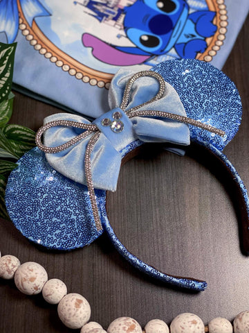 Sky Blue Sequins/ Ears