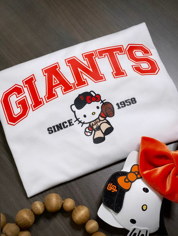SF Giants Kitty/ White Shirt