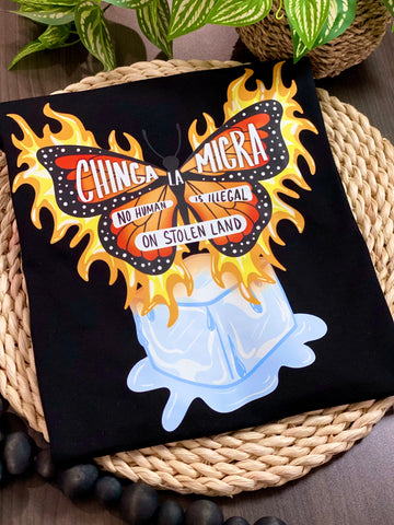 Chinga La Migra/ Black Shirt