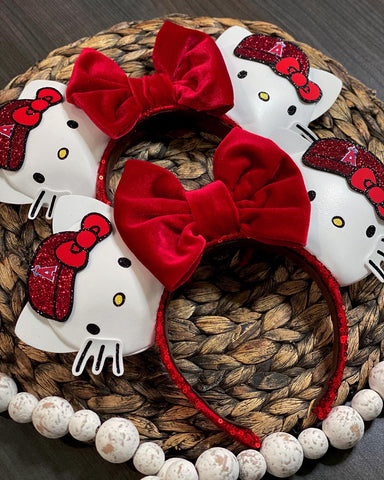 Angels Kitty Ears/ Red Bow