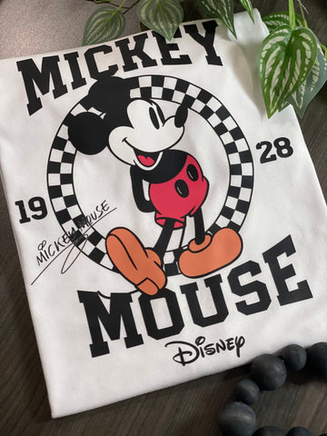 Retro Boy Mouse  / White Shirt