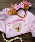 Girl Mouse Gingerbread/ Pink Sweatshirt