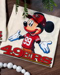 Boy Mouse 49ERS/ Cream T Shirt